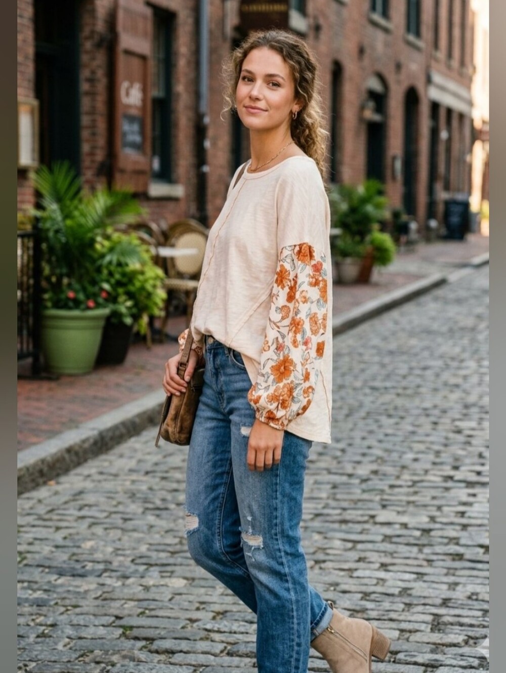GiGio Bohemian Patchwork Tunic Top Size Medium